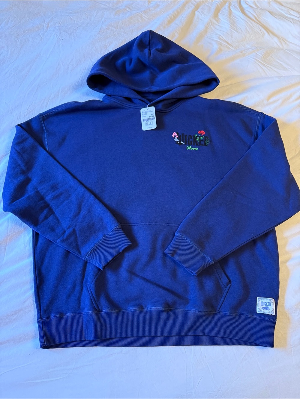 ROOTS X WICKED Limited Edition Hoodie Wicked 2 collection embroidered back NWT